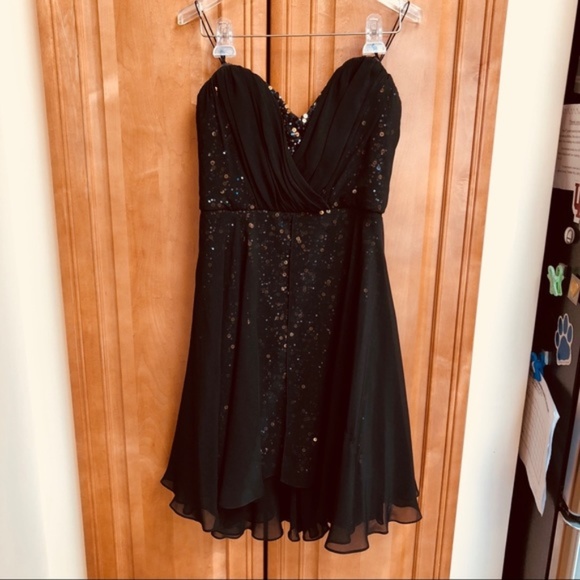 Mark & James Badgley Mischka Sheer Sequin Sz6 - Picture 3 of 8